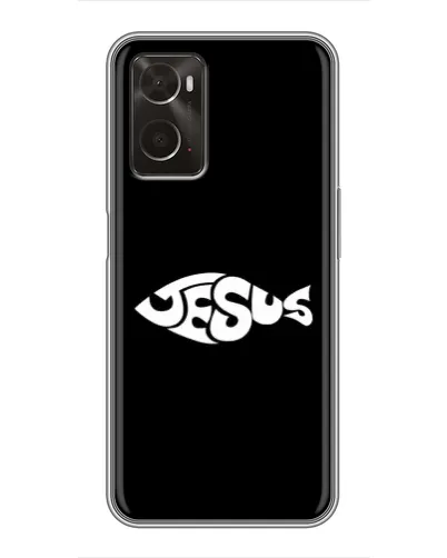 Чехол для OPPO A96 с картинкой «Рыба Jesus» Чехол для OPPO A96 с картинкой «Рыба Jesus»