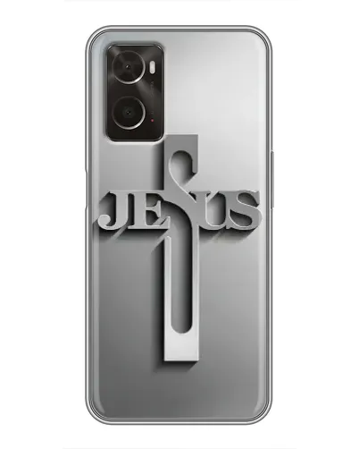 Чехол для OPPO A96 с картинкой «Металлический крест Jesus» Чехол для OPPO A96 с картинкой «Металлический крест Jesus»