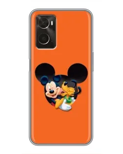 Чехол для OPPO A96 с картинкой «Сердце Микки Минни» Чехол для OPPO A96 с картинкой «Сердце Микки Минни»