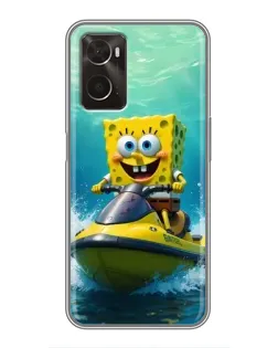 Чохол для OPPO A96 з картинкою «Спанч Боб на гідроциклі» Чохол для OPPO A96 з картинкою «Спанч Боб на гідроциклі»