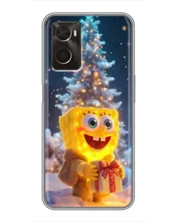 Чохол для OPPO A96 з картинкою «Різдвяний Спанч Боб» Чохол для OPPO A96 з картинкою «Різдвяний Спанч Боб»