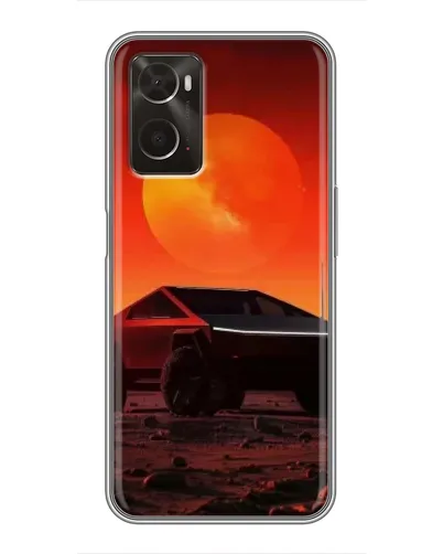 Чохол для OPPO A96 з картинкою «Cybertruck на Марсі»
