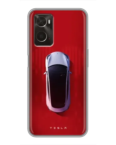 Чохол для OPPO A96 з картинкою «Tesla Top View»