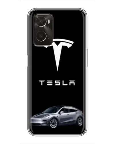 Чохол для OPPO A96 з картинкою «Tesla Model Y»