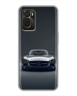 Чохол для OPPO A96 з картинкою «Mercedes на чорному»
