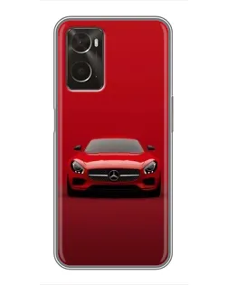 Чохол для OPPO A96 з картинкою «Червоний Mercedes AMG»