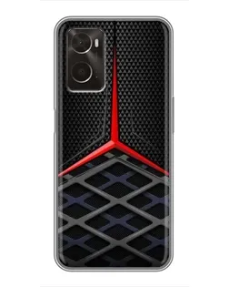 Чохол для OPPO A96 з картинкою «Mercedes Carbon Grid»