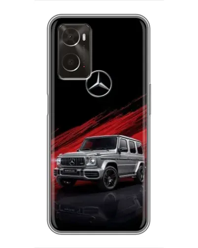 Чохол для OPPO A96 з картинкою «Mercedes G-Class червоний»