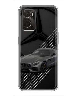 Чохол для OPPO A96 з картинкою «Mercedes AMG — графіка»