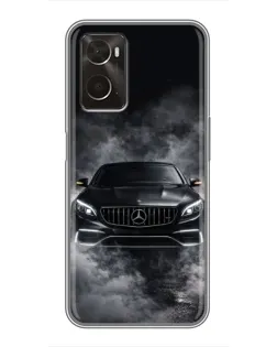 Чохол для OPPO A96 з картинкою «Mercedes у диму»