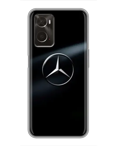 Чехол для OPPO A96 с картинкой «Mercedes на металле» Чехол для OPPO A96 с картинкой «Mercedes на металле»