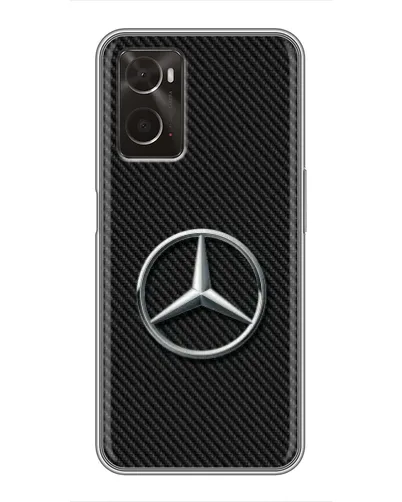 Чехол для OPPO A96 с картинкой «Карбоновый Mercedes стиль» Чехол для OPPO A96 с картинкой «Карбоновый Mercedes стиль»
