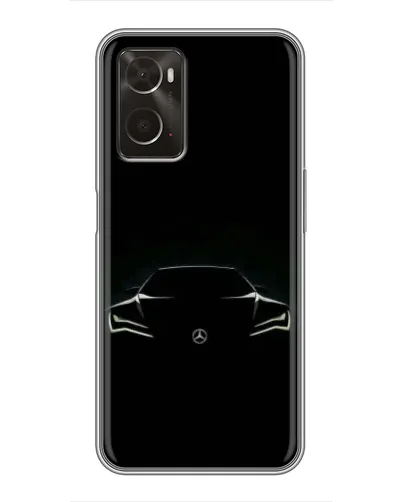 Чехол для OPPO A96 с картинкой «Mercedes — силуэт авто» Чехол для OPPO A96 с картинкой «Mercedes — силуэт авто»