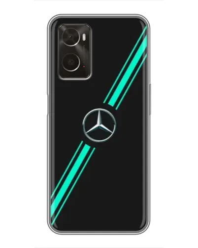 Чехол для OPPO A96 с картинкой «Спортивные линии Mercedes» Чехол для OPPO A96 с картинкой «Спортивные линии Mercedes»