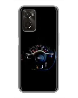 Чохол для OPPO A96 з картинкою «Салон Audi — кермо» Чохол для OPPO A96 з картинкою «Салон Audi — кермо»