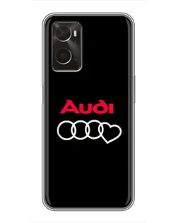 Чохол для OPPO A96 з картинкою «Логотип Audi Heart» Чохол для OPPO A96 з картинкою «Логотип Audi Heart»