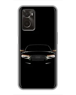 Чохол для OPPO A96 з картинкою «Audi — нічний контур»
