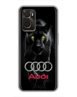Чохол для OPPO A96 з картинкою «Пантера та Audi»