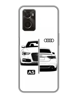 Чохол для OPPO A96 з картинкою «Audi — контрастний дизайн»