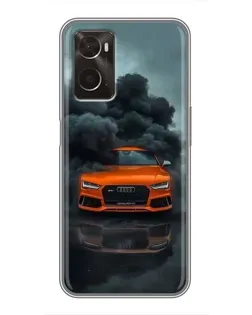 Чохол для OPPO A96 з картинкою «Audi у хмарах диму»