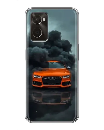 Чохол для OPPO A96 з картинкою «Audi у хмарах диму»
