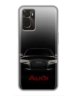 Чохол для OPPO A96 з картинкою «Audi — градієнтний контур»