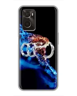 Чохол для OPPO A96 з картинкою «Енергія лого Audi»