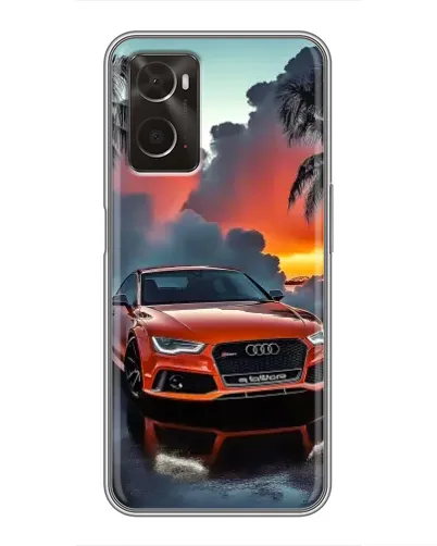 Чохол для OPPO A96 з картинкою «Audi — захід сонця»