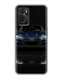 Чохол для OPPO A96 з картинкою «Audi — нічне відображення»
