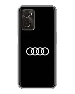 Чохол для OPPO A96 з картинкою «Audi White Logo»