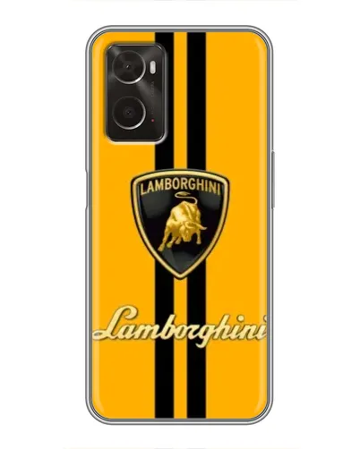 Чохол для OPPO A96 з картинкою «Lamborghini Stripe жовтий»