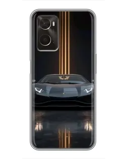 Чохол для OPPO A96 з картинкою «Lamborghini золоті лінії» Чохол для OPPO A96 з картинкою «Lamborghini золоті лінії»