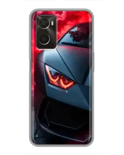 Чохол для OPPO A96 з картинкою «Lamborghini червоне сяйво» Чохол для OPPO A96 з картинкою «Lamborghini червоне сяйво»