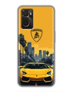 Чохол для OPPO A96 з картинкою «Жовтий Lamborghini місто» Чохол для OPPO A96 з картинкою «Жовтий Lamborghini місто»