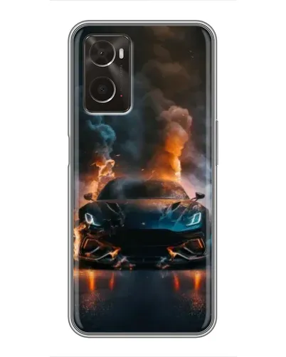 Чохол для OPPO A96 з картинкою «Lamborghini димна естетика»