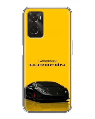 Чохол для OPPO A96 з картинкою «Lamborghini Huracan чорний»
