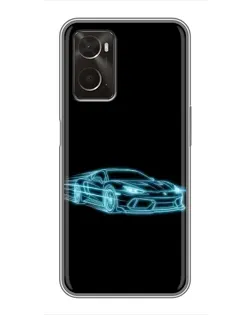 Чохол для OPPO A96 з картинкою «Неоновий контур Lamborghini» Чохол для OPPO A96 з картинкою «Неоновий контур Lamborghini»
