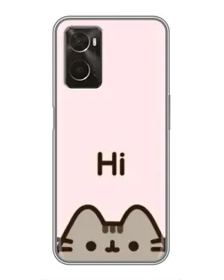 Чохол для OPPO A96 з картинкою «Пушин каже Hi» Чохол для OPPO A96 з картинкою «Пушин каже Hi»