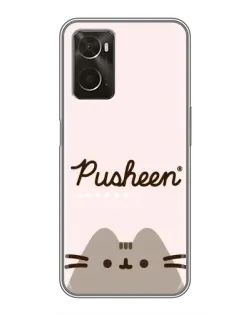Чохол для OPPO A96 з картинкою «Pusheen логотип»