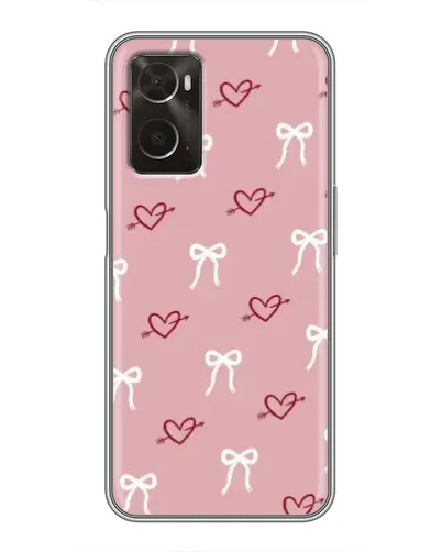 Чехол для OPPO A96 с картинкой «Сердца и банты» Чехол для OPPO A96 с картинкой «Сердца и банты»