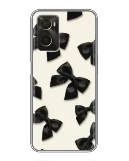Чехол для OPPO A96 с картинкой «Черные бантики» Чехол для OPPO A96 с картинкой «Черные бантики»