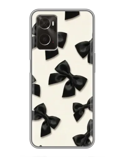 Чехол для OPPO A96 с картинкой «Черные бантики» Чехол для OPPO A96 с картинкой «Черные бантики»