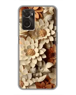 Чохол для OPPO A96 з картинкою «Бежевий флористичний декор» Чохол для OPPO A96 з картинкою «Бежевий флористичний декор»