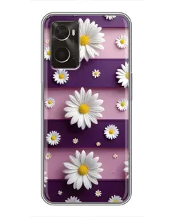 Чохол для OPPO A96 з картинкою «Ромашки на фіолетовому» Чохол для OPPO A96 з картинкою «Ромашки на фіолетовому»