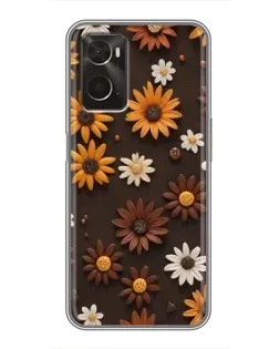 Чохол для OPPO A96 з картинкою «Візерунок з маленьких соняшників» Чохол для OPPO A96 з картинкою «Візерунок з маленьких соняшників»