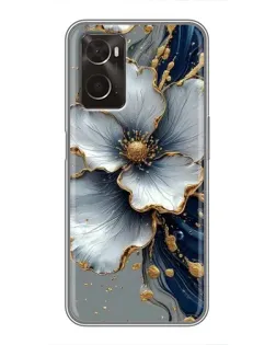Чохол для OPPO A96 з картинкою «Біла квітка та золотий флюїд» Чохол для OPPO A96 з картинкою «Біла квітка та золотий флюїд»