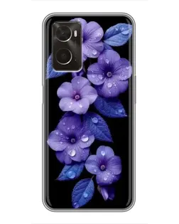 Чохол для OPPO A96 з картинкою «Фіолетові квіти з росою» Чохол для OPPO A96 з картинкою «Фіолетові квіти з росою»