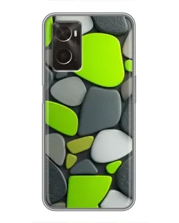 Чехол для OPPO A96 с картинкой «Яркая неоновая галька» Чехол для OPPO A96 с картинкой «Яркая неоновая галька»
