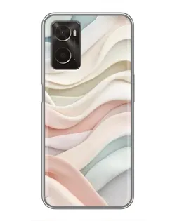 Чехол для OPPO A96 с картинкой «Пастельные нежные волны» Чехол для OPPO A96 с картинкой «Пастельные нежные волны»