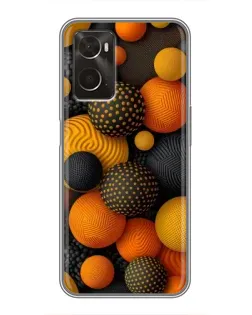 Чехол для OPPO A96 с картинкой «Объемные оранжевые сферы» Чехол для OPPO A96 с картинкой «Объемные оранжевые сферы»